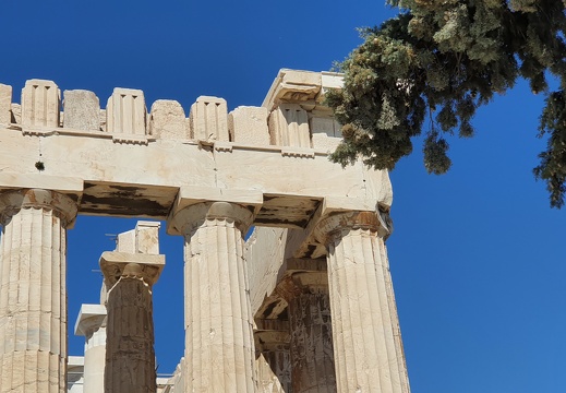 Athènes - Le Parthénon - Détail du côté Sud