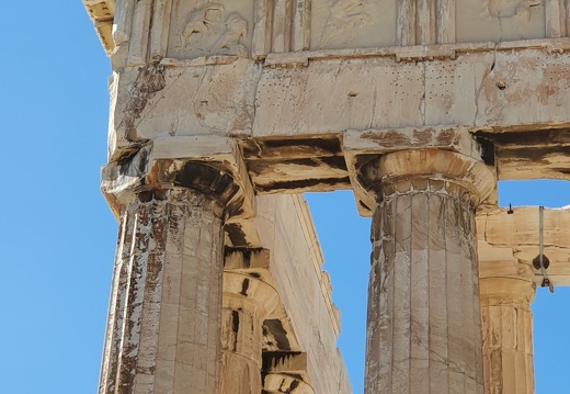 Athènes - Le Parthénon - Détail du fronton Est