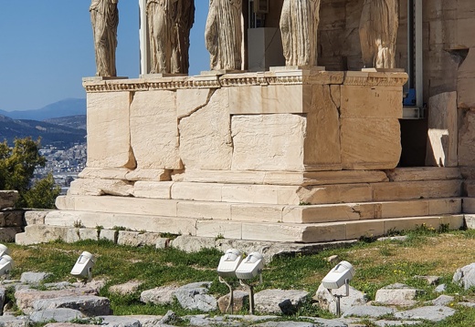 Athènes - Le portique des caryatides de l'Érechtéion