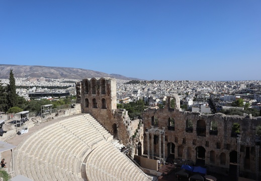 Athènes - Les gradins de l'Odéon d'Hérode Atticus