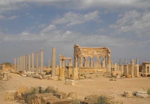 Leptis Magna - Le kiosque du marché