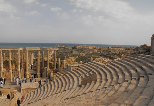 Leptis Magna - Les gradins du théâtre