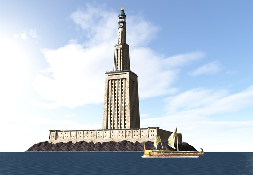 Alexandrie -  Le phare - Reconstitution