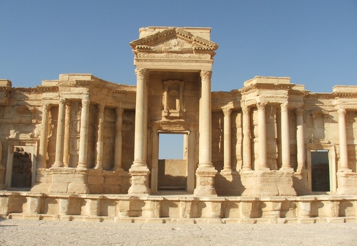 Palmyre - Le mur de scène, partie centrale