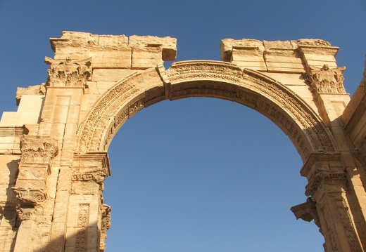 Palmyre - Ornements de l'arc monumental