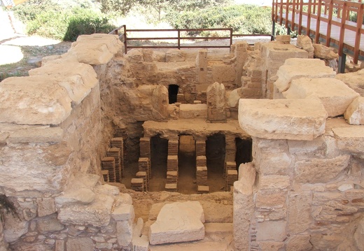 Kourion - Hypocauste de la maison d'Eustolios