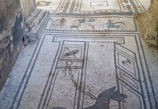 Pompéi - La mosaïque de la maison de Paquius Proculus
