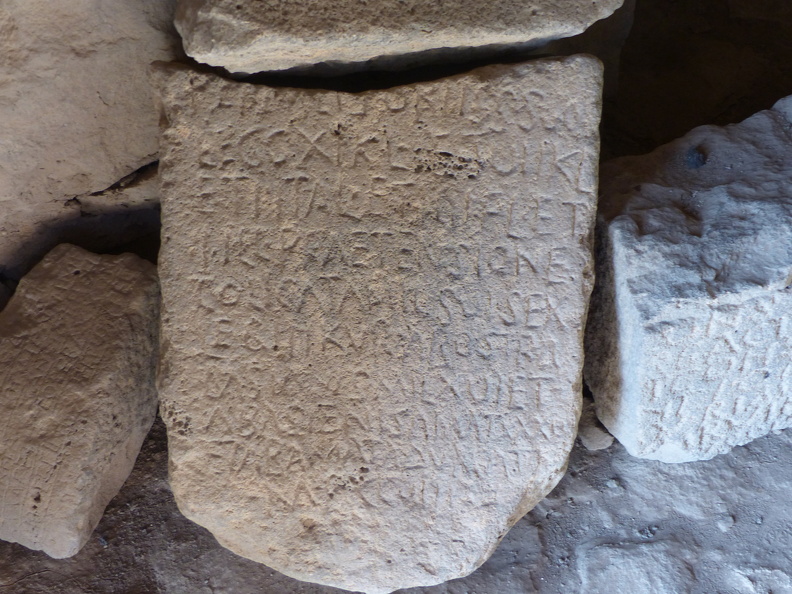 Qasr al-Azraq, l’inscription de la praetensio.JPG