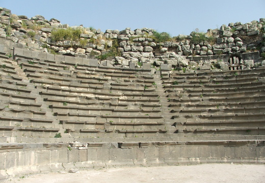 Umm Qeis, la cauea du théâtre ouest