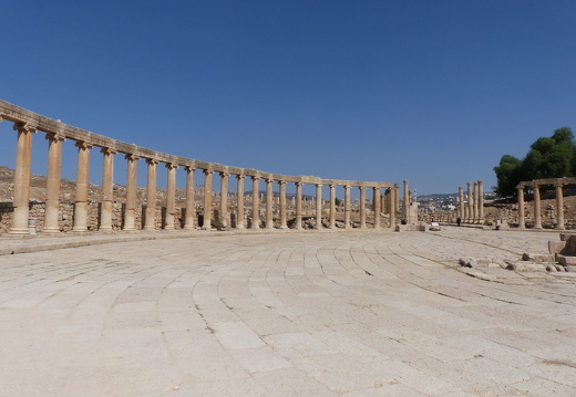 Jerash, la place ovale