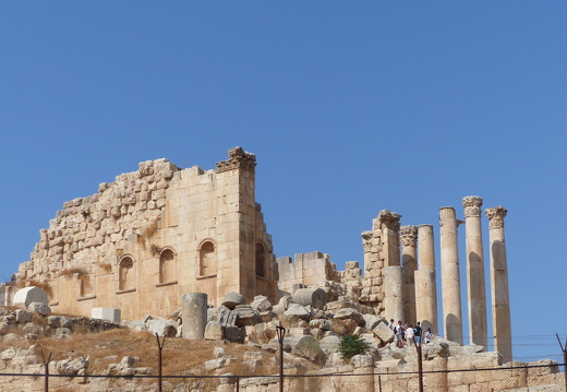 Jerash, temple de Zeus, côté sud
