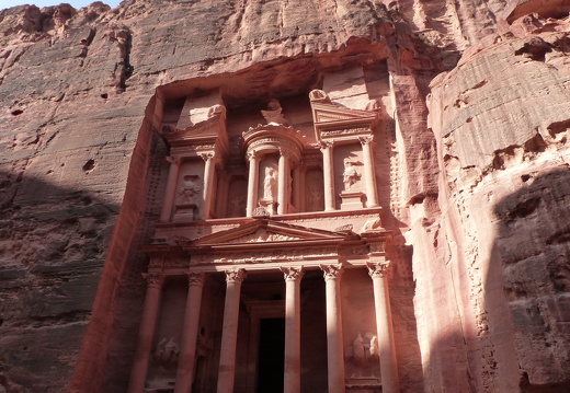 Petra, la façade de la Khazneh