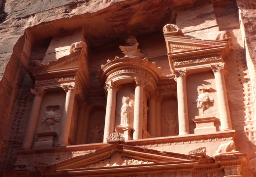 Petra, niveau supérieur de la Khazneh