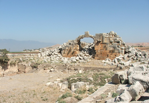 Apamée, la porte nord ou porte d’Antioche